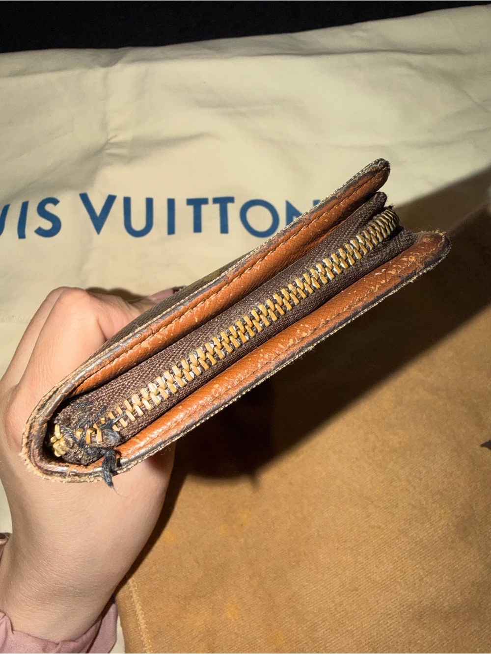 Louis Vuitton Monogram Brown and Gold Continental Wallet - Picture 5 of 9
